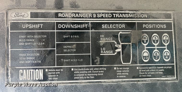 image for item EK8619 1995 Ford L9000 semi truck