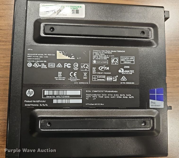 image for item IO9957 (5) HP ProDesk 600 G2 