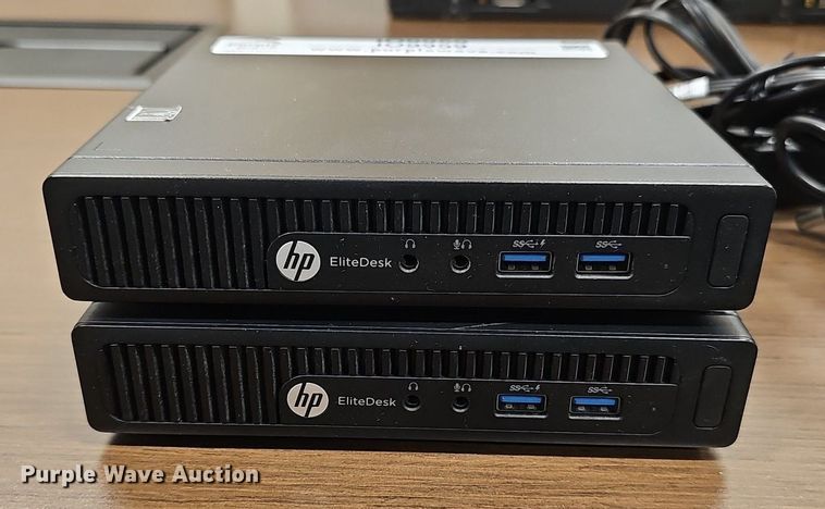 image for item IO9959 (2) HP EliteDesk 705 G2 computers