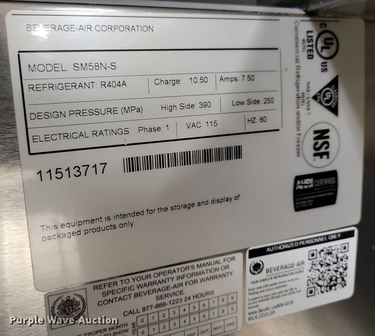 image for item KB9029 (3) Beverage Air coolers