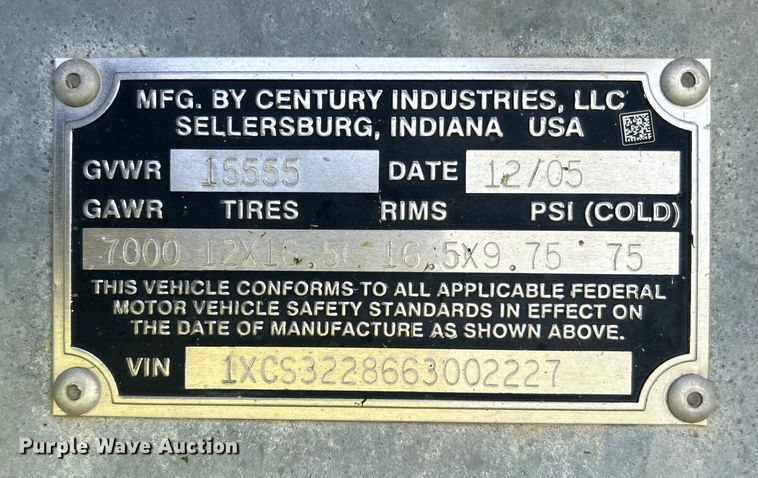 image for item NB9400 2005 Century Industries LLC mobile stage