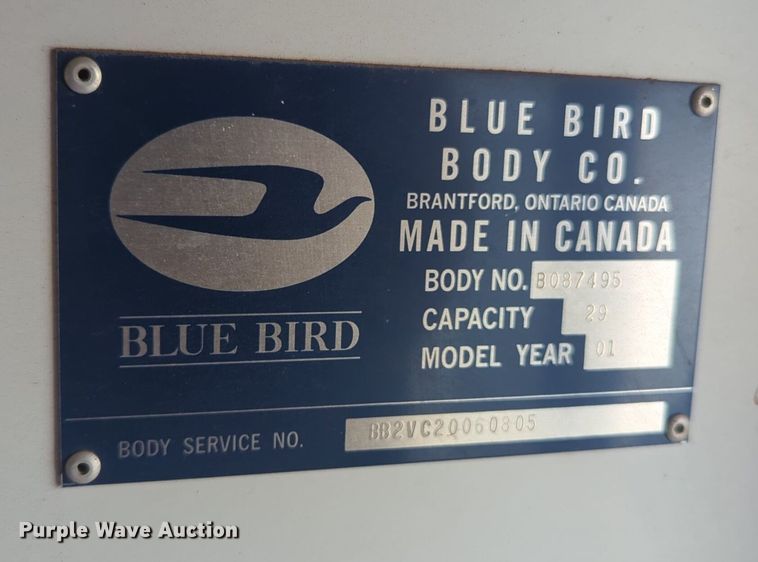 image for item NG9778 2001 Chevrolet Express G3500 school bus