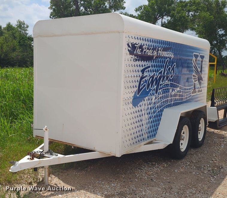 image for item NG9783 Shop built enclosed cargo trailer
