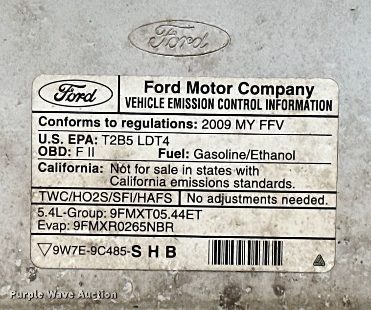 image for item NR9938 2009 Ford  F150 pickup truck