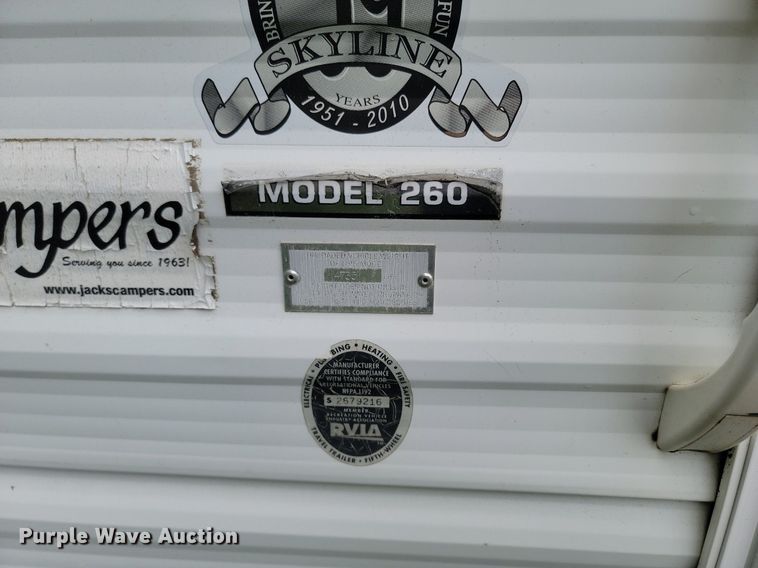 image for item NZ9887 2011 Skyline Layton camper