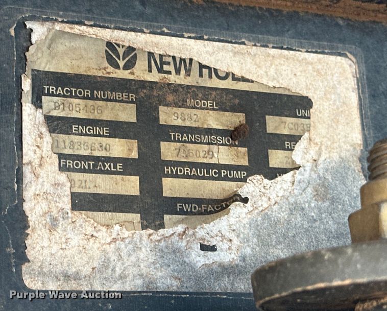 image for item DK6838 1996 New Holland 9882 4WD tractor