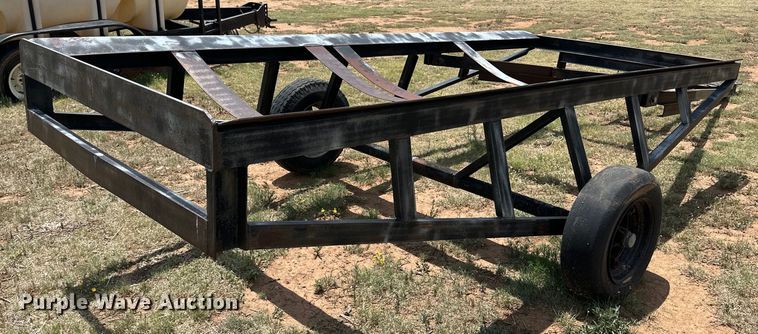 image for item DK6844 Shop built tilt deck tank loading trailer