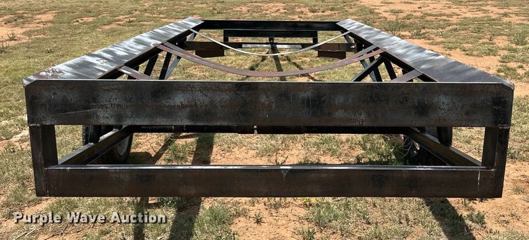 image for item DK6844 Shop built tilt deck tank loading trailer