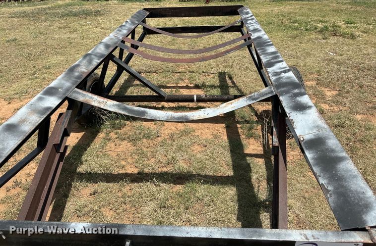 image for item DK6844 Shop built tilt deck tank loading trailer