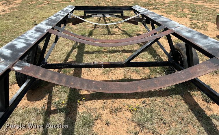 image for item DK6844 Shop built tilt deck tank loading trailer