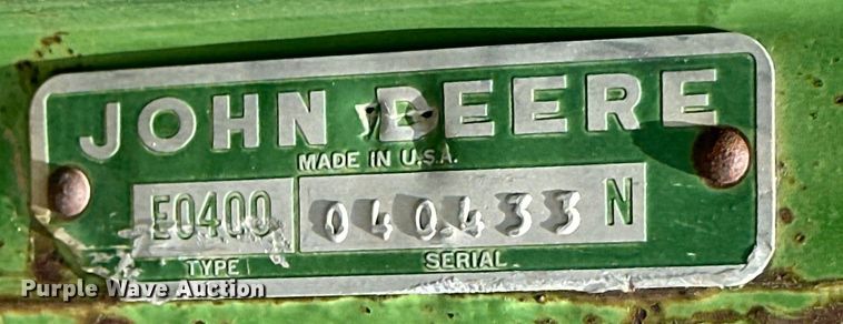 image for item DK6848 John Deere E400 rotary hoe