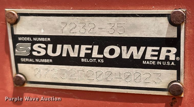 image for item DK6849 Sunflower 7232-35 rolling harrow
