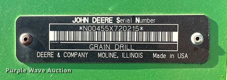 image for item DK6854 John Deere 455 grain drill
