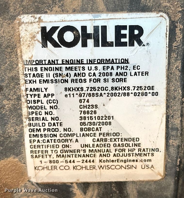 image for item DK6881 2008 Miller Bobcat 225 welder