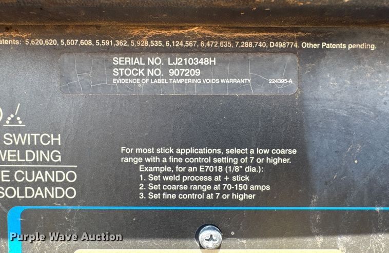 image for item DK6881 2008 Miller Bobcat 225 welder