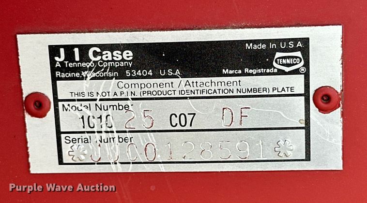 image for item DK6890 JI Case 1010 rigid head