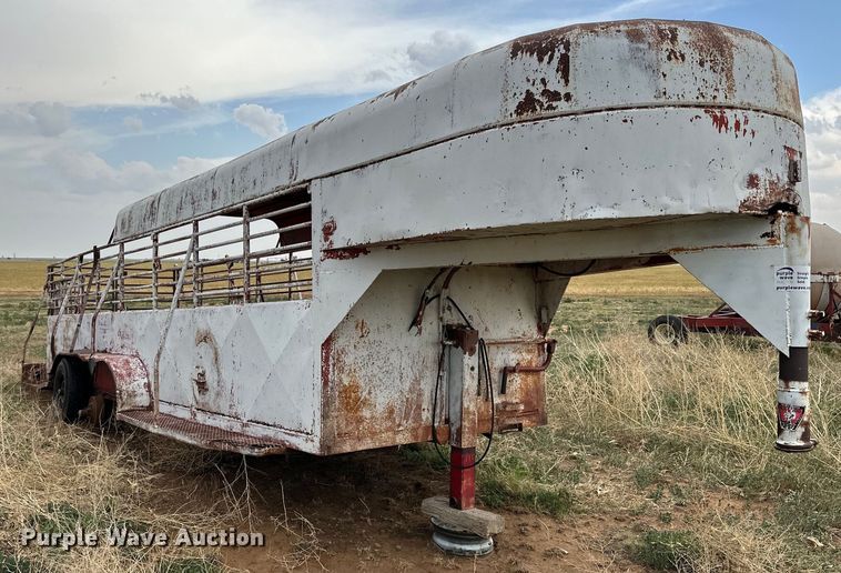 image for item DK6893 Shop built  livestock trailer