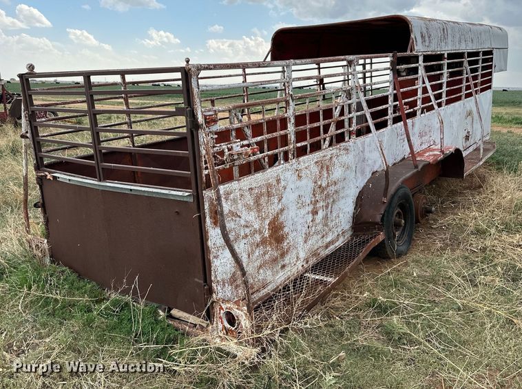 image for item DK6893 Shop built  livestock trailer