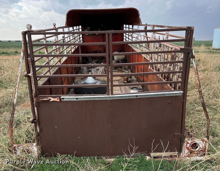 image for item DK6893 Shop built  livestock trailer