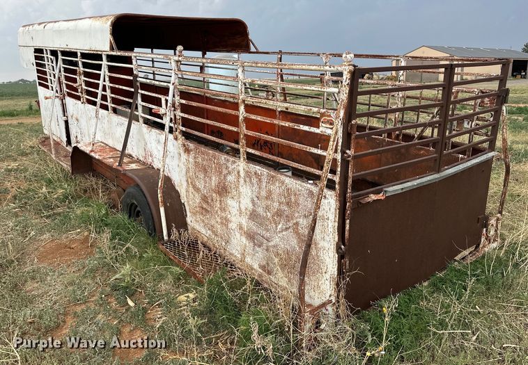 image for item DK6893 Shop built  livestock trailer