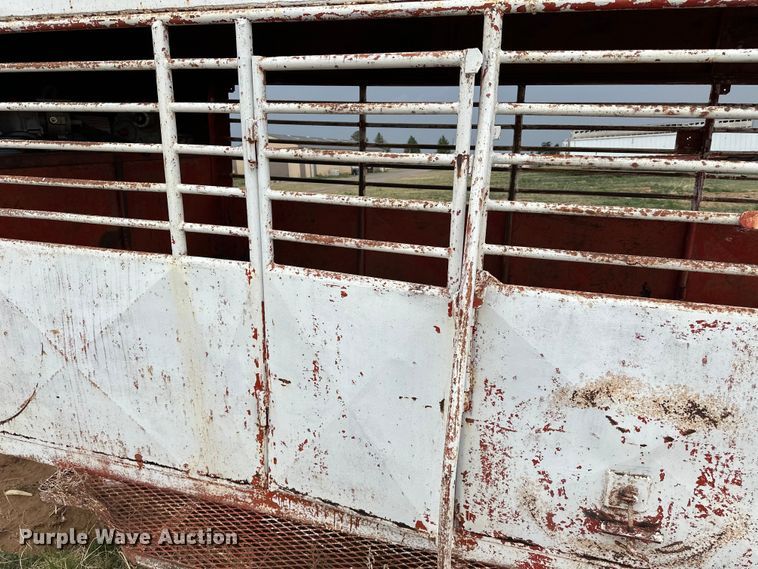 image for item DK6893 Shop built  livestock trailer