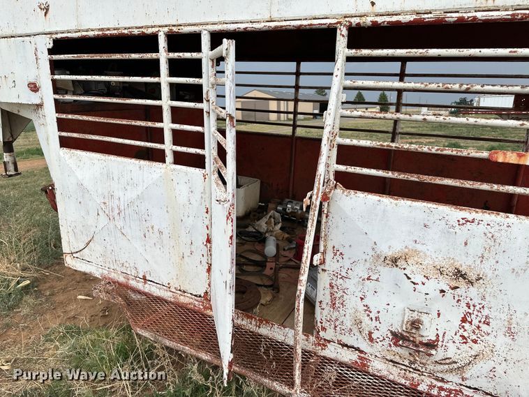 image for item DK6893 Shop built  livestock trailer