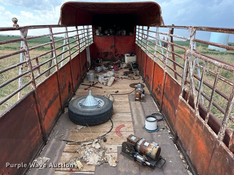 image for item DK6893 Shop built  livestock trailer