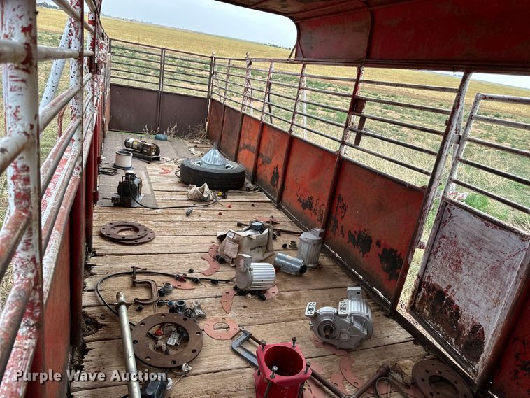 image for item DK6893 Shop built  livestock trailer