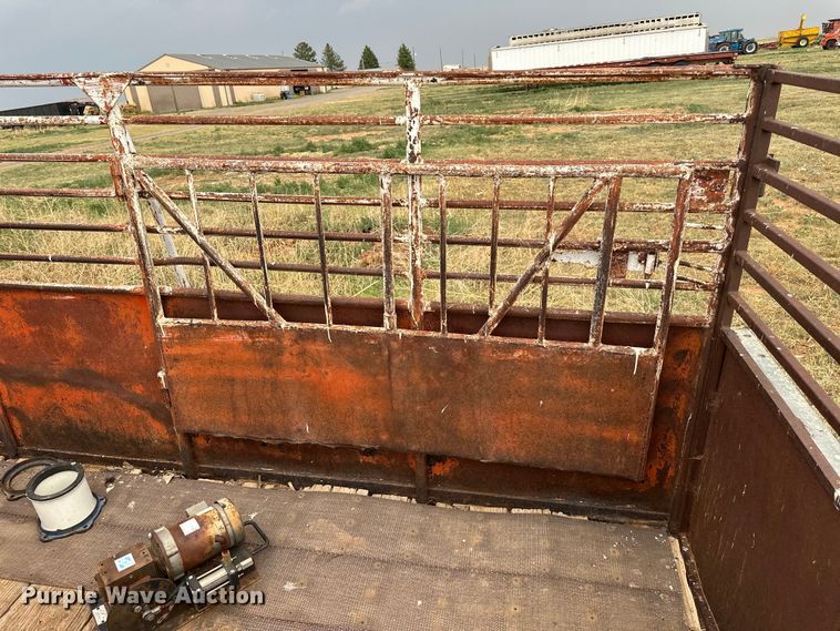 image for item DK6893 Shop built  livestock trailer