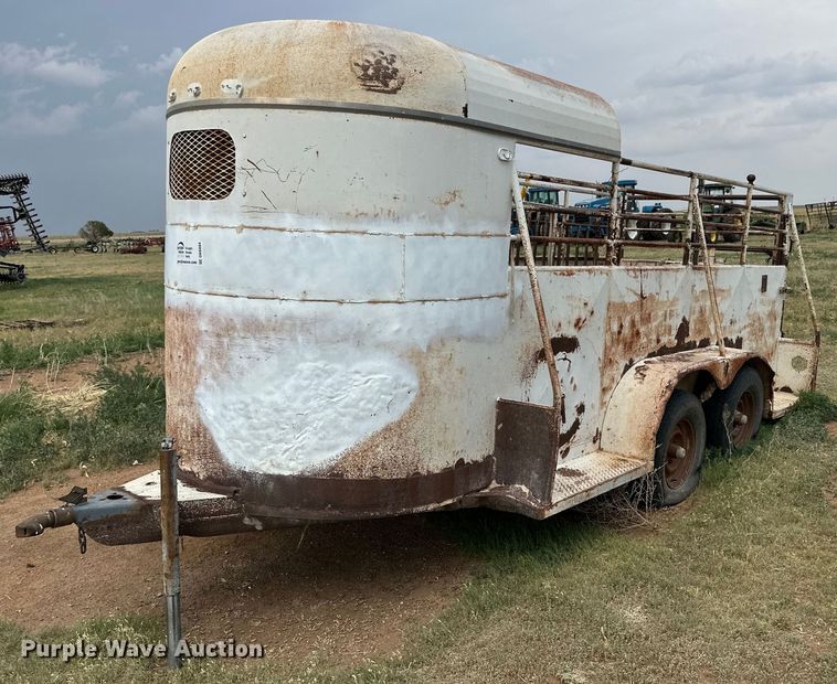 image for item DK6894 Shop built livestock trailer