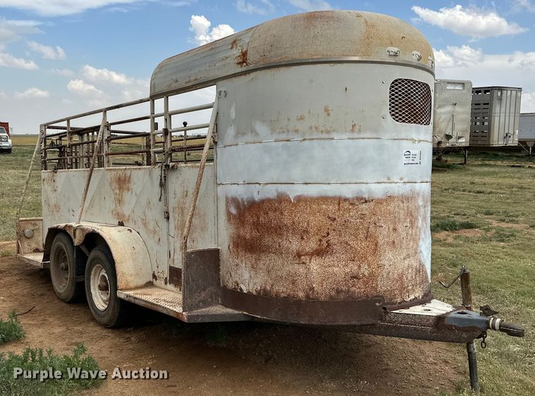 image for item DK6894 Shop built livestock trailer