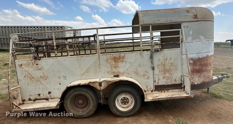 image for item DK6894 Shop built livestock trailer