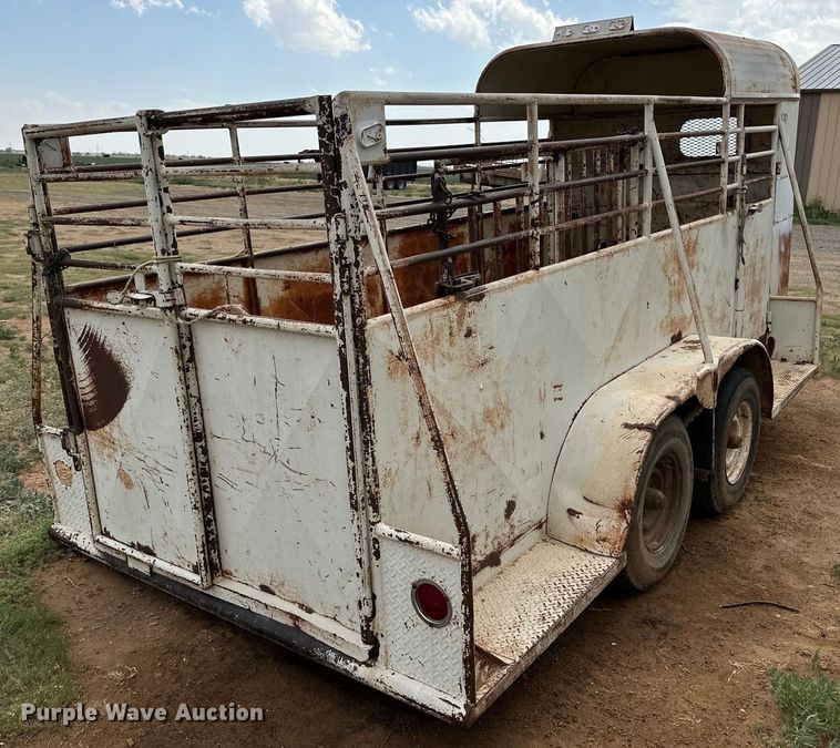 image for item DK6894 Shop built livestock trailer
