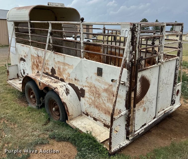 image for item DK6894 Shop built livestock trailer
