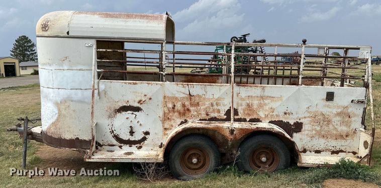 image for item DK6894 Shop built livestock trailer