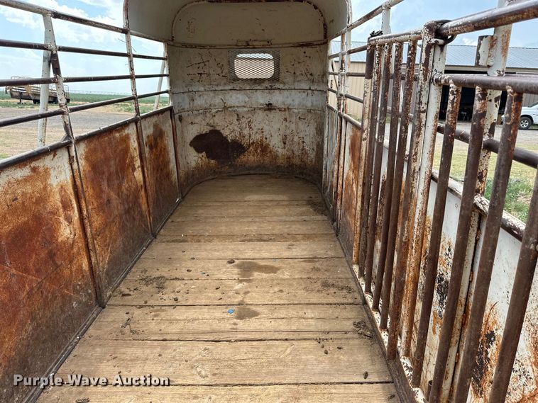 image for item DK6894 Shop built livestock trailer