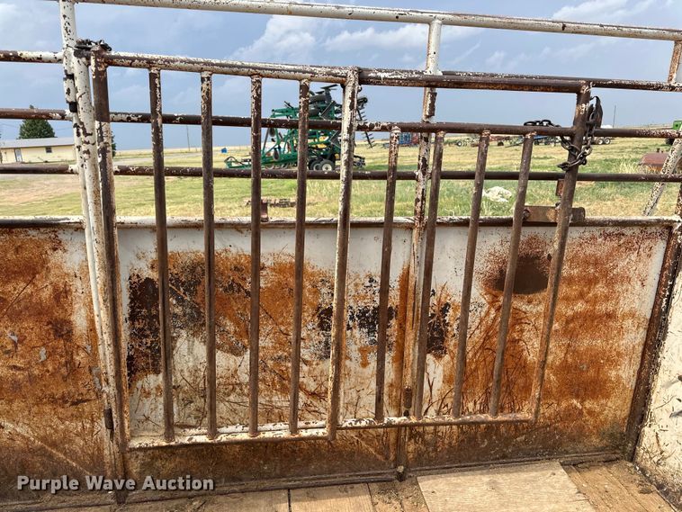 image for item DK6894 Shop built livestock trailer