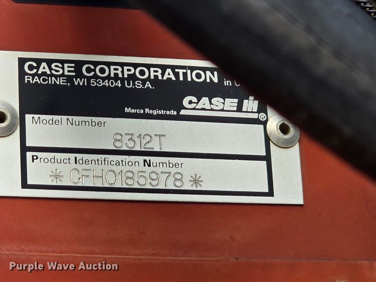 image for item DM1701 2000 Case 8312T swather / windrower