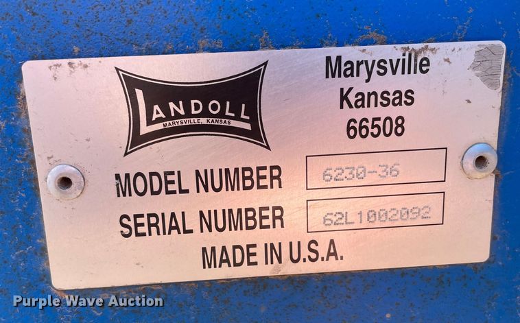 image for item DM2728 2011 Landoll 6230 tandem disk