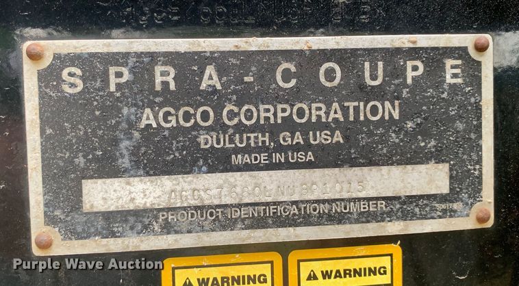image for item DM7878 Agco 7660 SpraCoupe sprayer