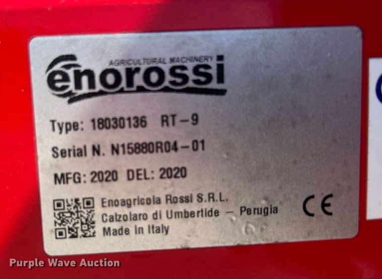 image for item DO6493 2020 Enrossi  RT-9 hay rake