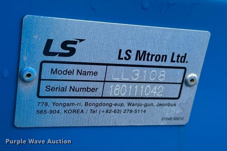 image for item DO6956 2015 LS Mtron XG3032H MFWD tractor