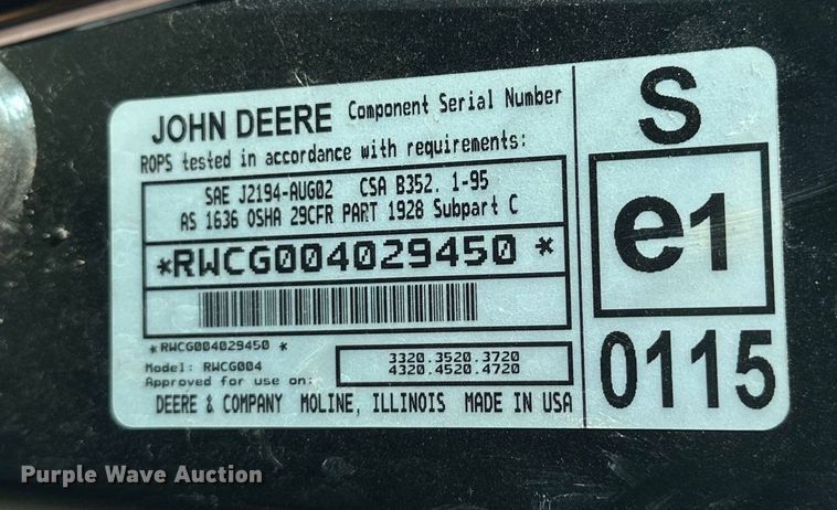 image for item DO6962 2011 John Deere  4720 MFWD tractor