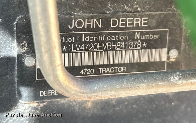 image for item DO6962 2011 John Deere  4720 MFWD tractor