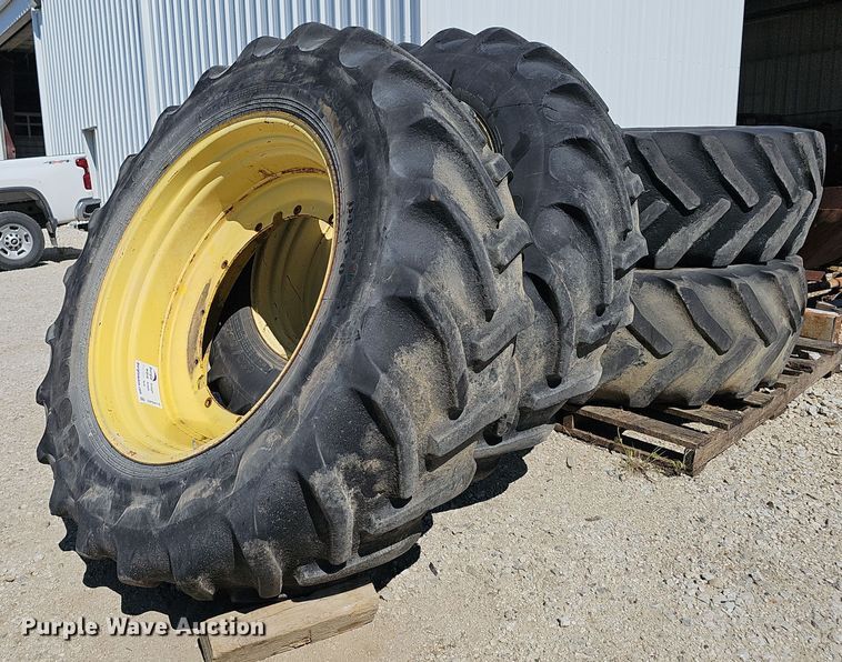 image for item DP6418 (4) 620/70R46 tires and wheels