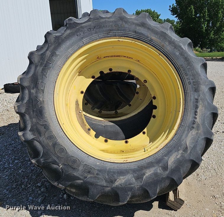 image for item DP6418 (4) 620/70R46 tires and wheels