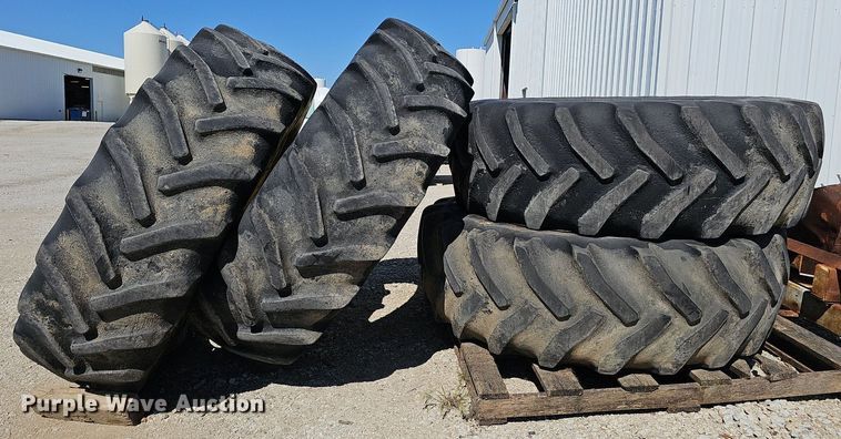 image for item DP6418 (4) 620/70R46 tires and wheels
