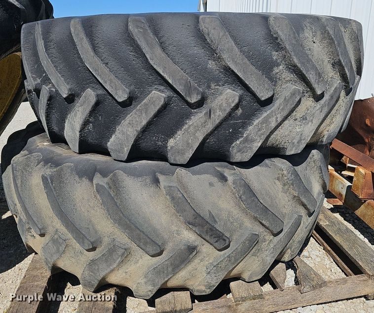 image for item DP6418 (4) 620/70R46 tires and wheels