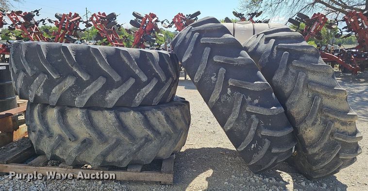 image for item DP6418 (4) 620/70R46 tires and wheels