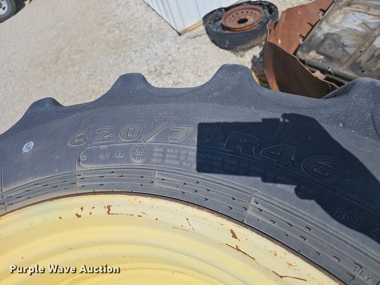 image for item DP6418 (4) 620/70R46 tires and wheels